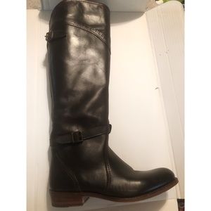 *WORN ONCE* Dark Brown Frye Dorado Riding Boots